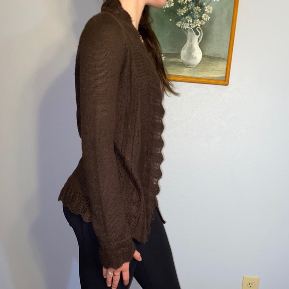 Brown Knit Cardigan - Picture 6 of 8
